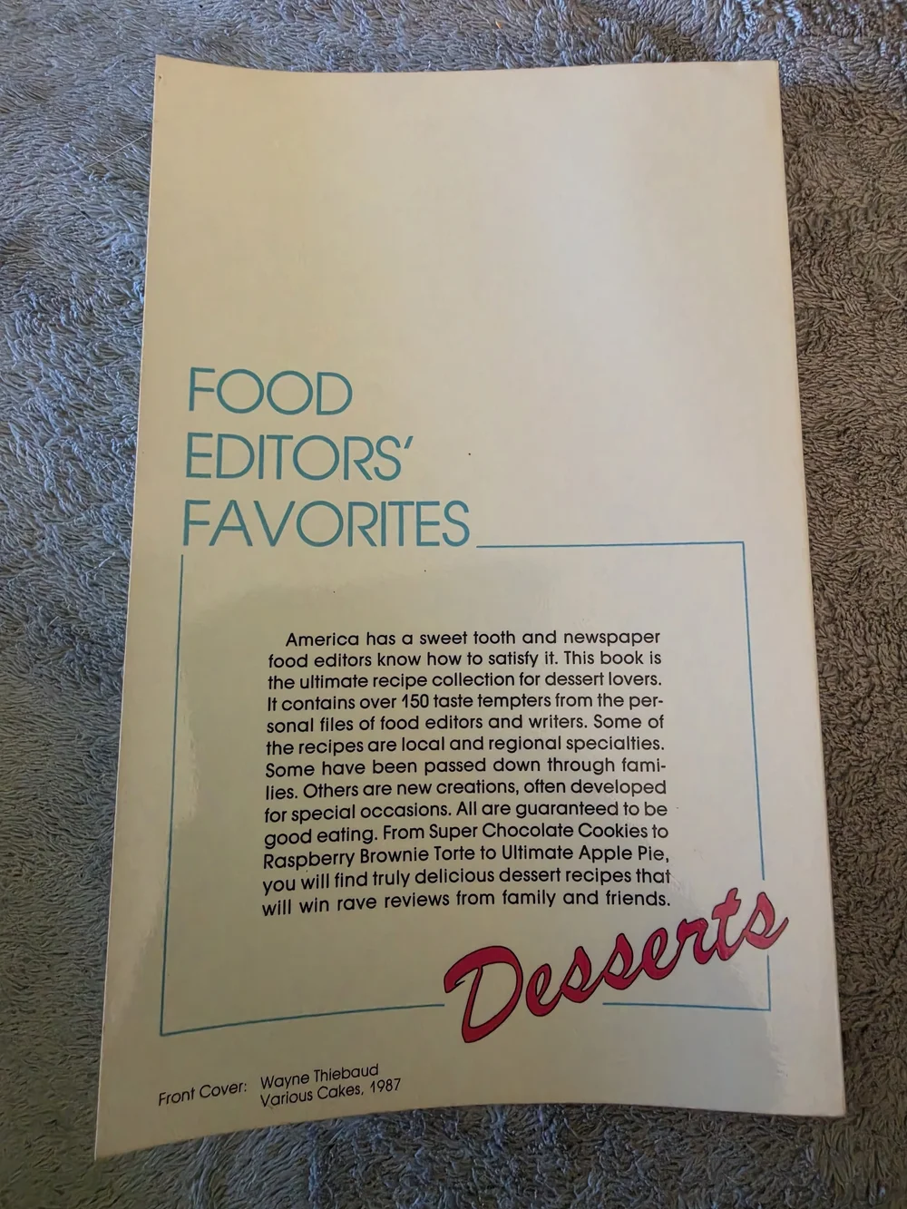 Food Editors' Favorites Desserts Cookbook